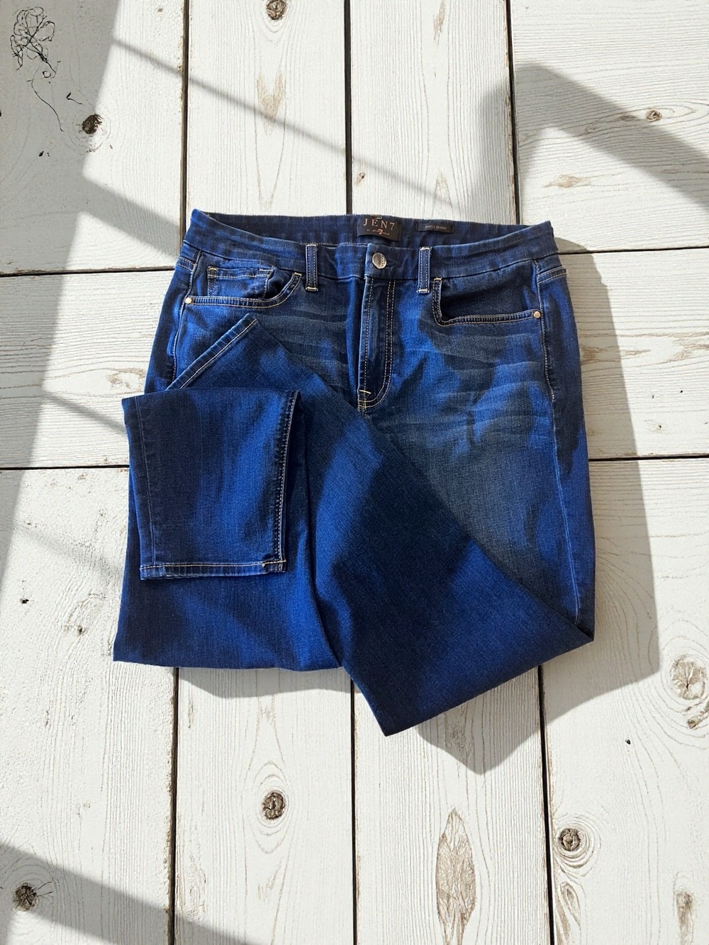 JEN7 Dark Blue Denim Jeans SZ 10-12